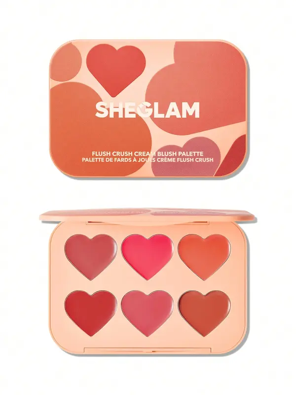 پلت رژگونه کرمی شیگلم Sheglam مدل Frush Crush رنگ Cottage Core Garden