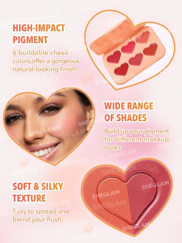 پلت رژگونه کرمی شیگلم Sheglam مدل Frush Crush رنگ Cottage Core Garden
