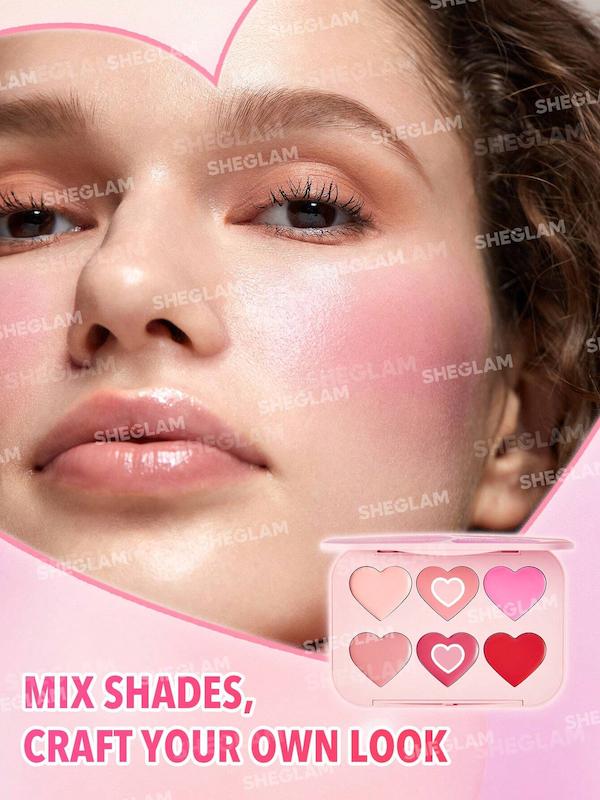 پلت رژگونه کرمی شیگلم Sheglam مدل Flush Crush رنگ Blushing Bouquet