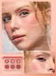 پلت رژگونه پودری شیگلم Sheglam مدل Floral Flush رنگ Blush Palette