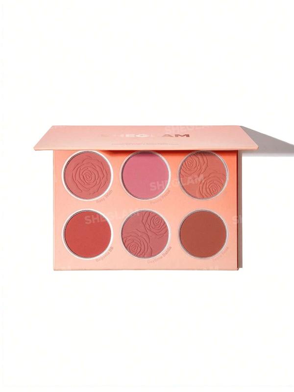 پلت رژگونه پودری شیگلم Sheglam مدل Floral Flush رنگ Blush Palette