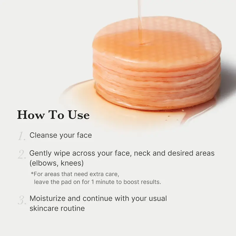 پدهای پانتنول اسید سوکسینیک قرمز Red Succinic Acid Panthenol Pads