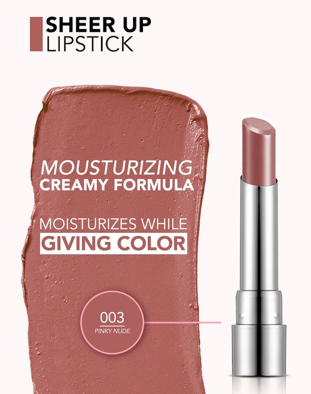 رژلب شیر آپ فلورمار Sheer Up Flormar رنگ 03 Pinky Nude