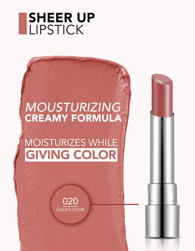 رژلب شیر آپ فلورمار Sheer Up Flormar رنگ 020 Hidden Deslre