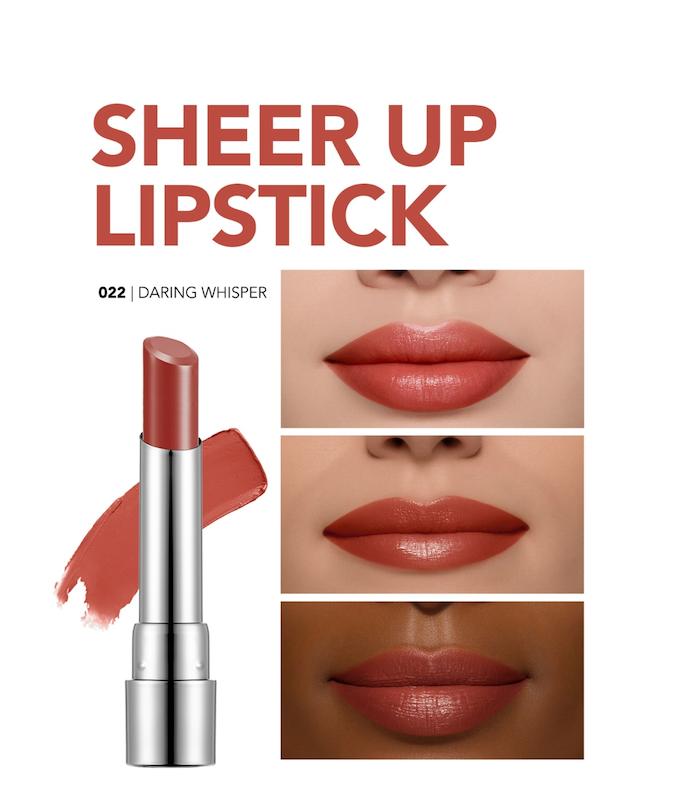 رژلب شیر آپ فلورمار Sheer Up Flormar رنگ 022 Darlng Whlsper