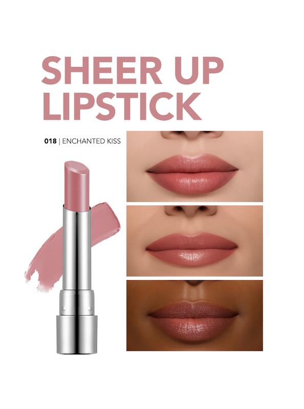 رژلب شیر آپ فلورمار Sheer Up Flormar رنگ 018  Enchanted Kiss