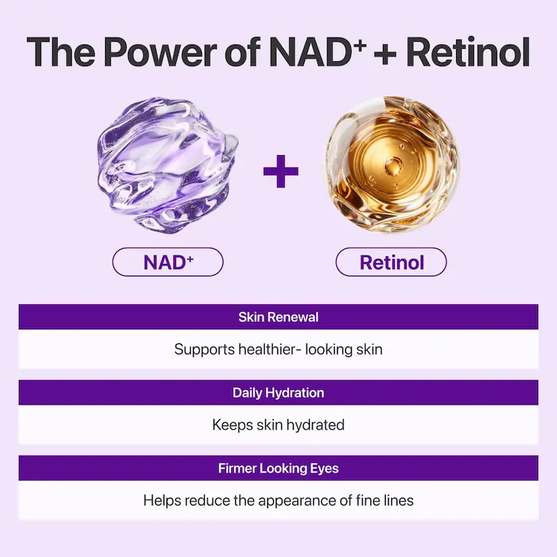 کرم دور چشم رتینول ولومتوکس نامبوزین  Numbuzin NAD+ Retinol Volumetox Eye Cream