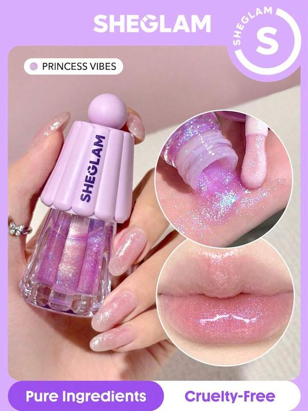 لیپ گلاس های چتری شیگلم SHEGLAM مدل PRINCESS VIBES