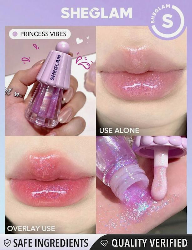 لیپ گلاس های چتری شیگلم SHEGLAM مدل PRINCESS VIBES