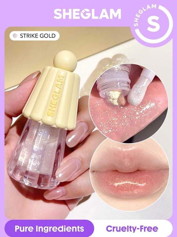 لیپ گلاس های چتری شیگلم SHEGLAM مدل STRIKE GOLD