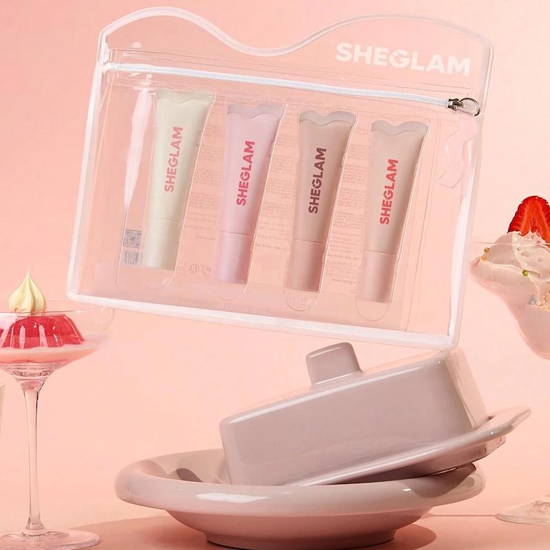 پک ۴ تایی لیپ گلاس های آبرسان شیگلم SHEGLAM با عصاره شیرینی و میوه