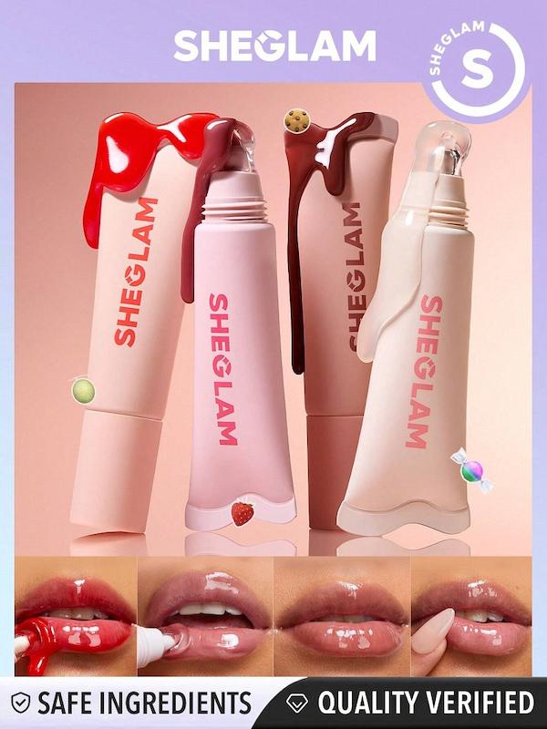 پک ۴ تایی لیپ گلاس های آبرسان شیگلم SHEGLAM با عصاره شیرینی و میوه