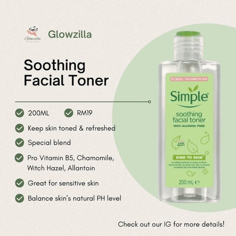 تونر سیمپل Simple مدل Kind to skin