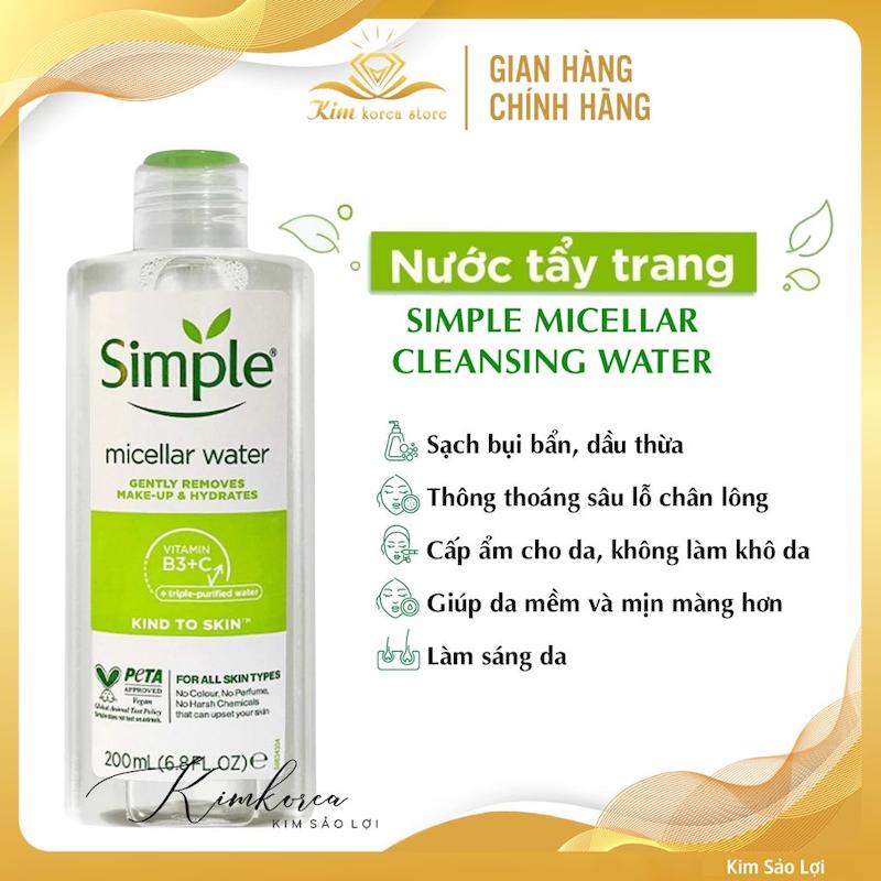 میسلارواتر سیمپل Simple micellar water