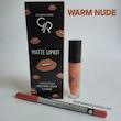 کیت رژلب مایع و مداد لب مات گلدن رز WARM NUDE