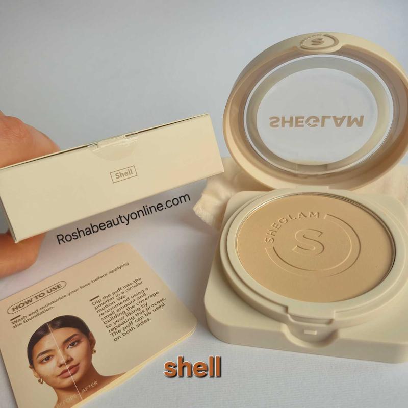 پنکک کرم پودری شیگلم رنگ shell