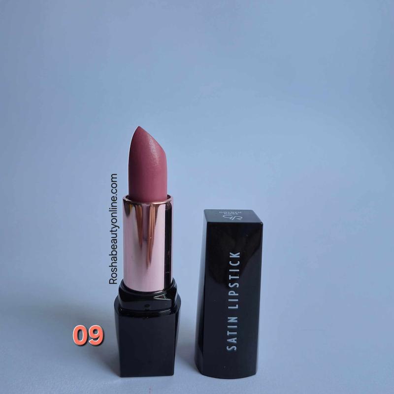 رژلب جامد ساتین گلدن رز شماره 09