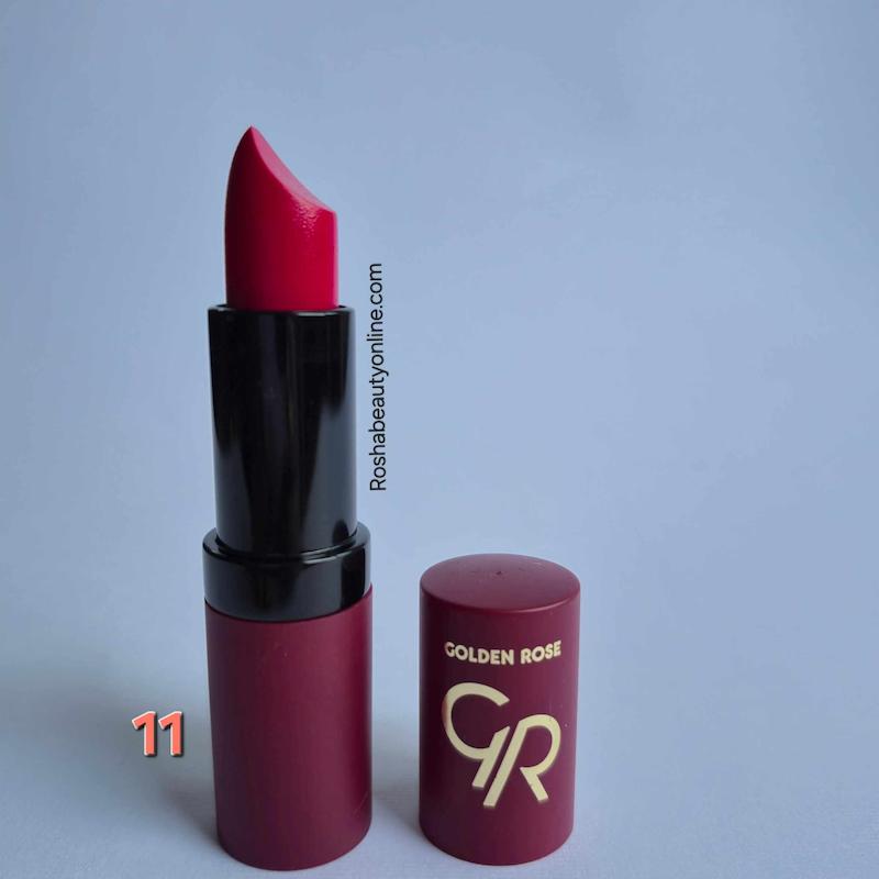 رژلب جامد ولوت مات گلدن رز شماره 11