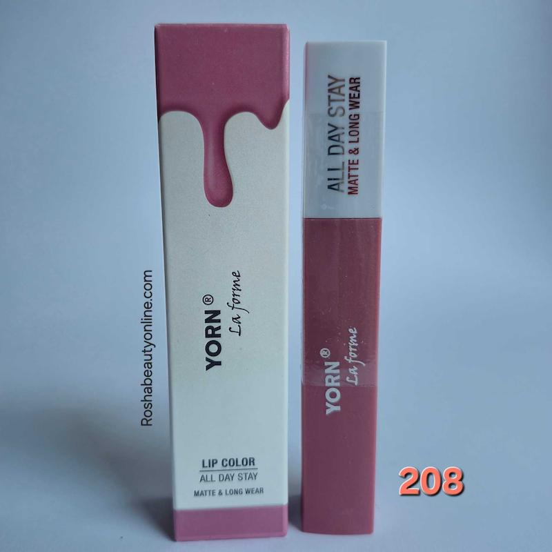 رژلب مایع یورن رنگ 208