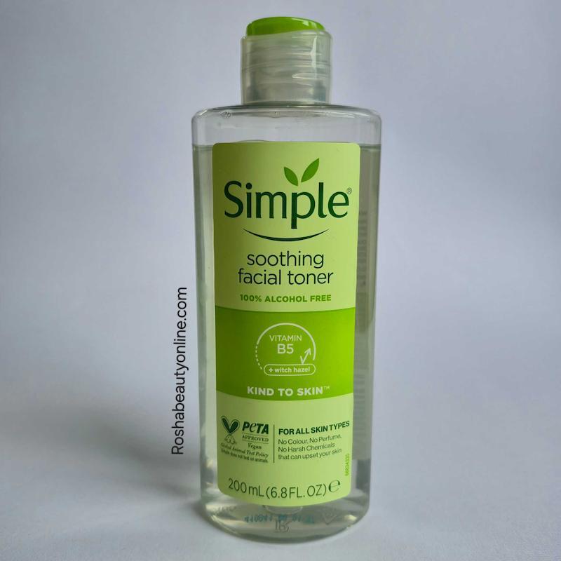 تونر تسکین دهنده سیمپل مدل SOOTHING
