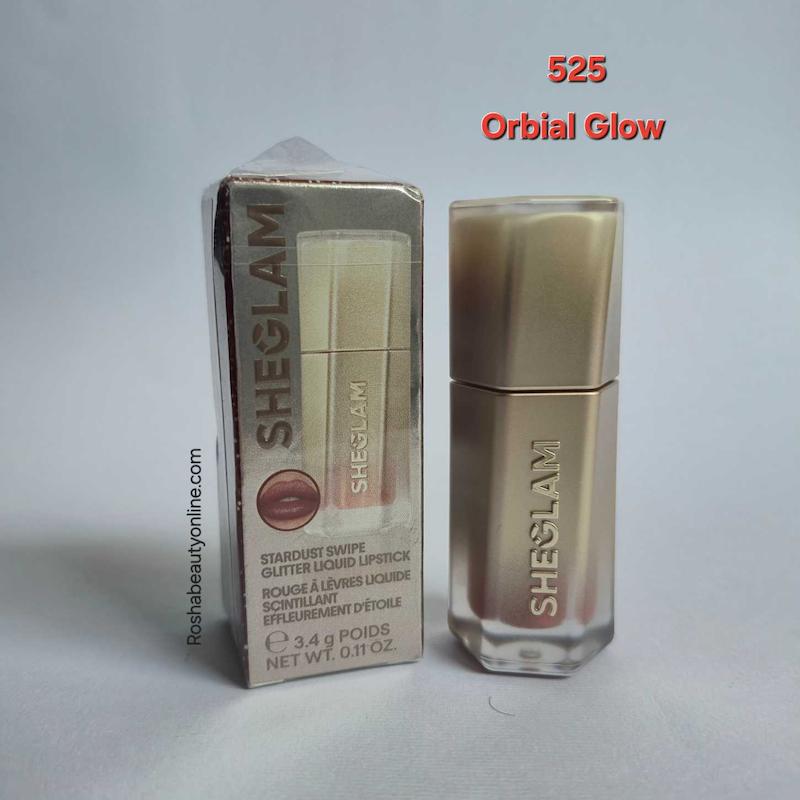 لیپ گلاس آینه ای لاک ایر گلاس شیگلم رنگ orbial glow 525