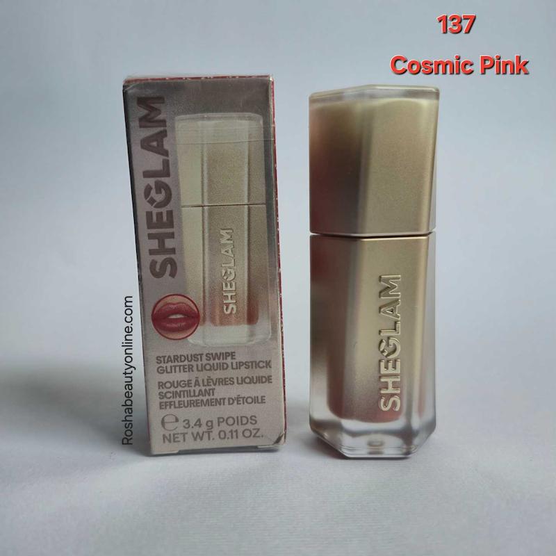 لیپ گلاس آینه ای لاک ایر گلاس شیگلم رنگ cosmic pink 137