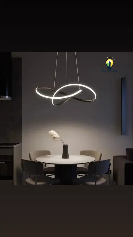 لوستر طرح منحنی پاپیونی