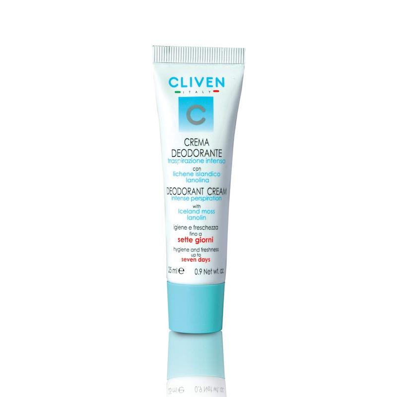 کرم دئودورانت ضد تعریق شدید کلیون (درمان قطعی بوی بد زیر بغل) – ۲۵ میل | Cliven Crema Deodorante Traspirazione Intensa