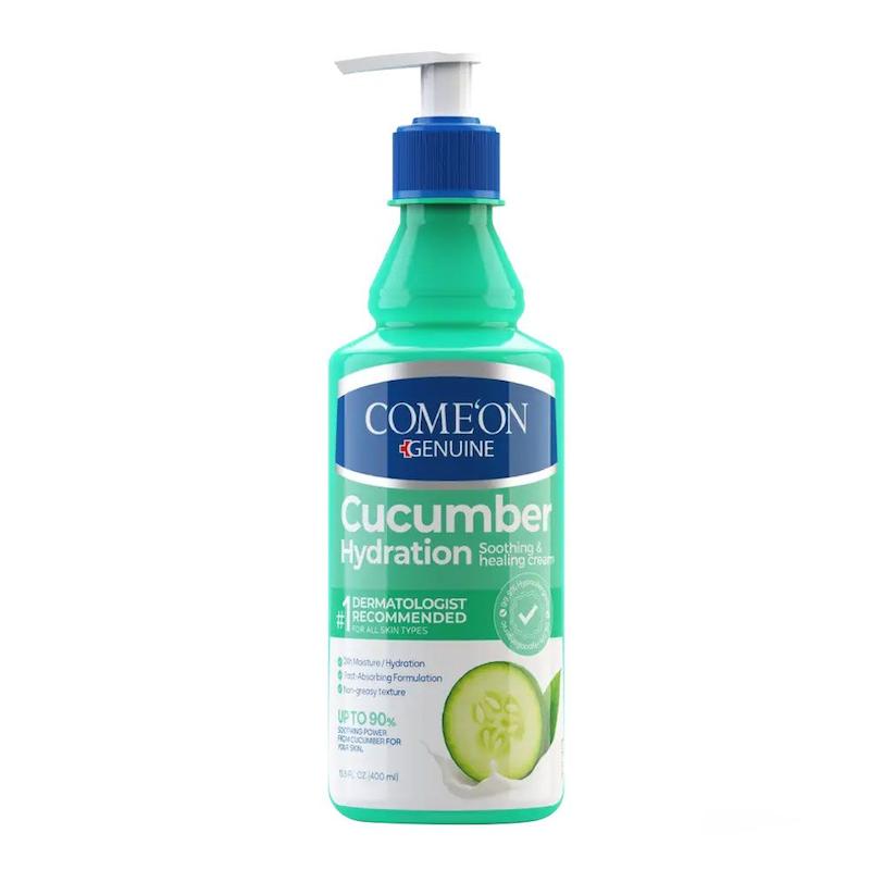 لوسیون بدن آبرسان و خنک‌کننده کامان حاوی عصاره خیار (بمب آبرسان) – ۴۰۰ میل | COME'ON Genuine Cucumber Hydration Body Lotion