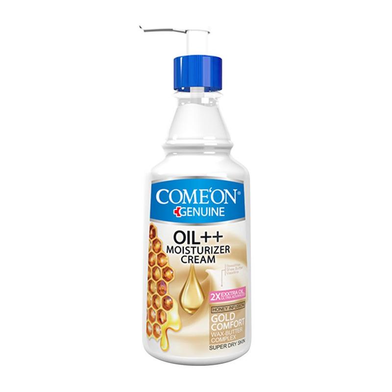 کرم مرطوب‌کننده اورژانسی کامان مدل Oil++ (ناجیِ قطعی پوست‌های فوق‌خشک و آسیب‌دیده) – ۴۰۰ میل پمپی | COME'ON Oil++ Moisturizer Cream