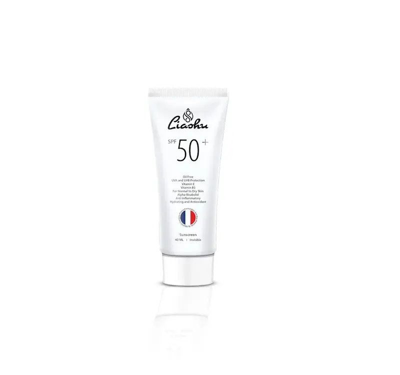 کرم ضد آفتاب بی‌رنگ لیاشو (Liashu)   SPF50+  | محافظ نامرئی، مات‌کننده و تحت لیسانس فرانسه 🇫🇷