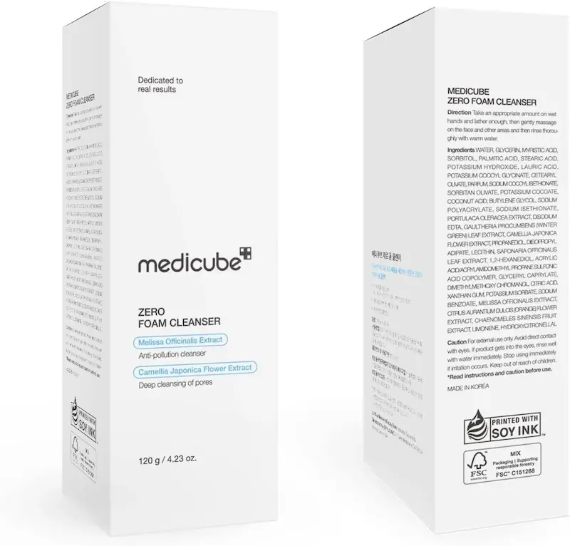 فوم شستشوی صورت و پاک‌کننده منافذ زیرو مدیکیوب (Medicube Zero Foam Cleanser) [کره جنوبی]