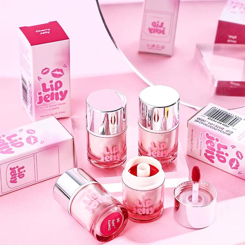 ژله لب کره ای کاسه ای کرمی به همراه اپلیکاتور مخصوص