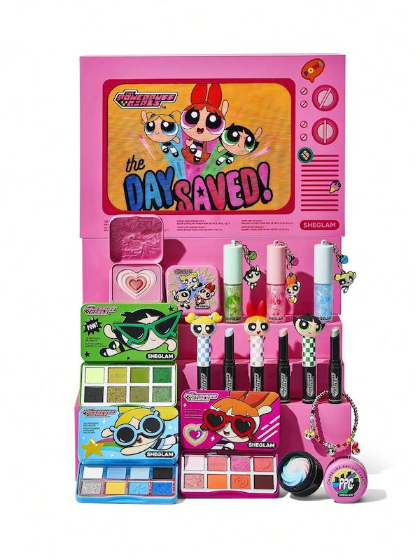 پک کامل آرایشی دختران پرقدرت (پاور پاف گرلز) شیگلم SHEGLAM x The Powerpuff Girls Full Collection Set