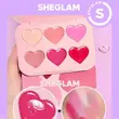 پالت رژگونه و رژلب کرمی شیگلم مدل قلبی FLUSH CRUSH CREAM BLUSH PALETTE