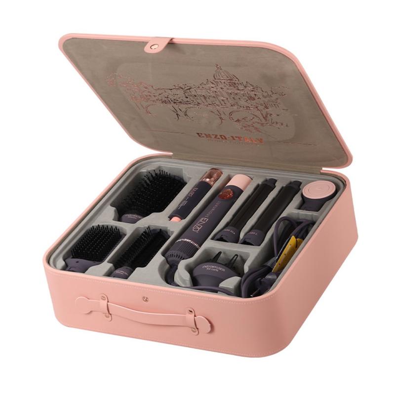 ست سشوار چندکاره پرومکس ENZO Professional EN-4133 Pro Max با کیف هاردکیس لوکس و سرم مو | فرکننده، برس صاف‌کننده و براشینگ حرفه‌ای