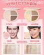 پالت هایلایت و کانتور هایپراسکالپ رنگ Warm 🍪 | SHEGLAM Hypersculpt Highlight & Contour Palette - Warm