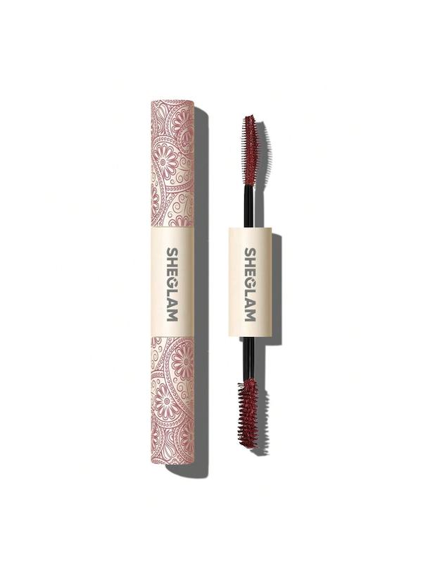 🍷 ریمل دوطرفه مژه ضدآب بورگاندی شیگلم | SHEGLAM All-In-One Volume & Length Mascara Waterproof Burgundy