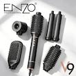ست سشوار و حالت‌دهنده انزو مدل V9 مشکی 🖤 | ENZO V9 Hair Styler Set - Black