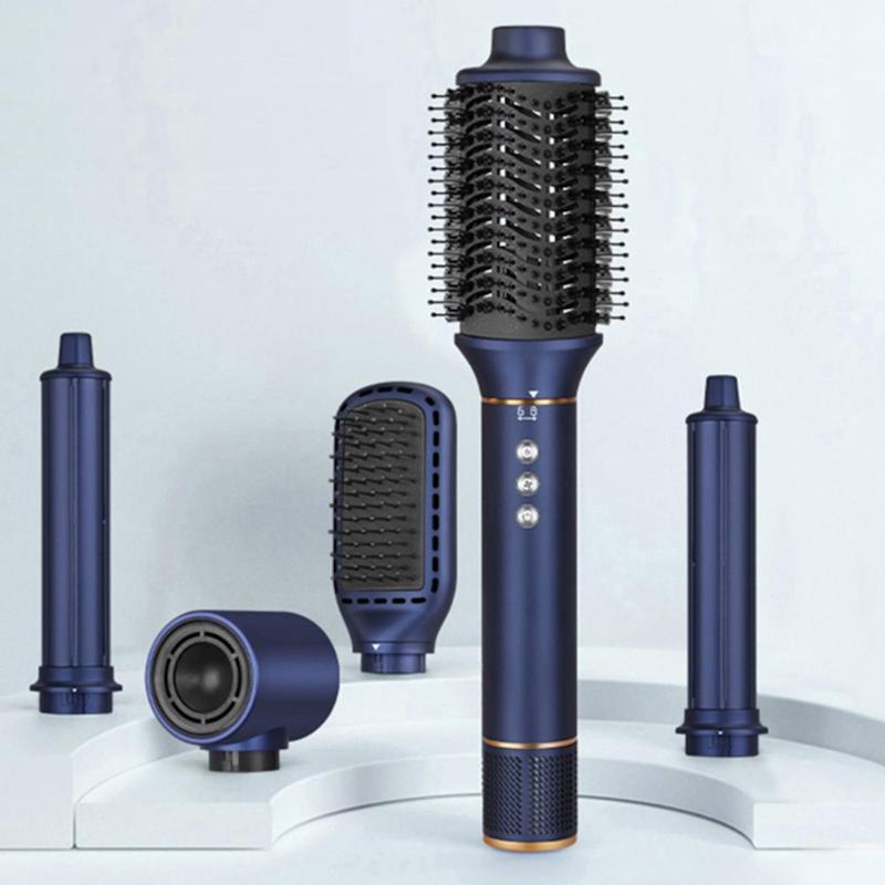 ست سشوار و حالت‌دهنده انزو مدل V9 سورمه‌ای 💙 | ENZO V9 Hair Styler Set - Navy Blue
