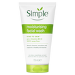 ژل شستشوی مرطوب کننده صورت سیمپل کایند تو اسکین💚| Simple Moisturizer Facial Wash Smooth And Healthy Looking Skin 150ml