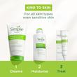 ژل شستشوی مرطوب کننده صورت سیمپل کایند تو اسکین💚| Simple Moisturizer Facial Wash Smooth And Healthy Looking Skin 150ml