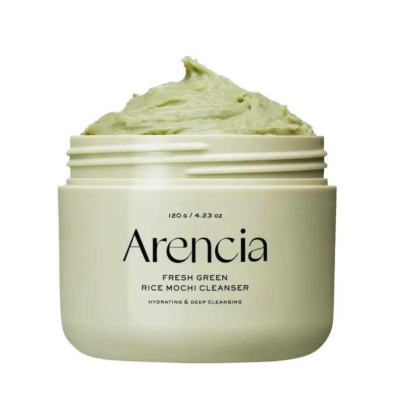 شوینده عمقی موچی برنج و چای سبز آرنسیا تسکین دهنده و کنترل چربی پوست🌱| Arencia Fresh Green Rice Mochi Cleanser