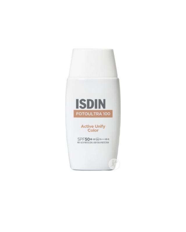 ضد آفتاب رنگی ایزدین انواع پوست☀️|  Isdin Foto Ultra 100 Active Unify Color  SPF 50