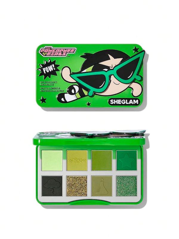 پالت سایه پاورپاف شیگلم رنگ سبز💚|The Powerpuff Girls X SHEGLAM