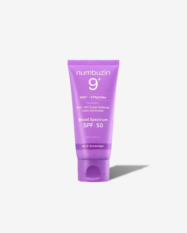 کرم ضد آفتاب جوانساز نامبوزین پوست خشک و دهیدراته☀️| Numbuzin No.9 NAD+ BIO Super Defense Glow Sunscreen 