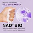 ماسک ضد چروک و جوانساز بایو لیفتینگ شماره 9 نامبوزین 🧖‍♀️|Numbuzin No.9 Sheet Mask NAD+ BIO Lifting-sil Full Face Mask