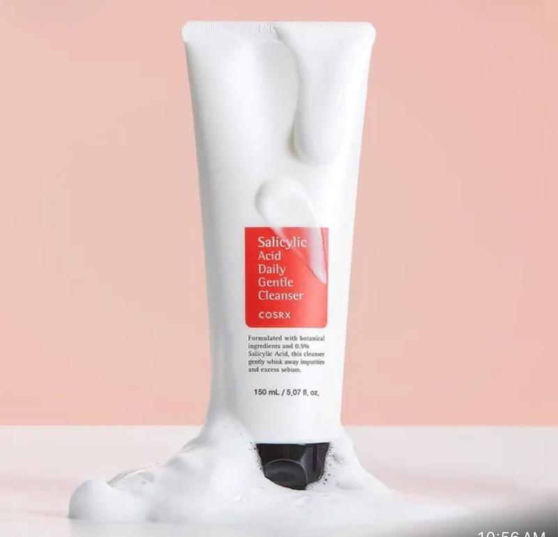 فوم شوینده ملایم روزانه پوست چرب ضد جوش کوزارکس♥️| Cosrx Salicylic Acid Daily Gentle Cleanser 150ml