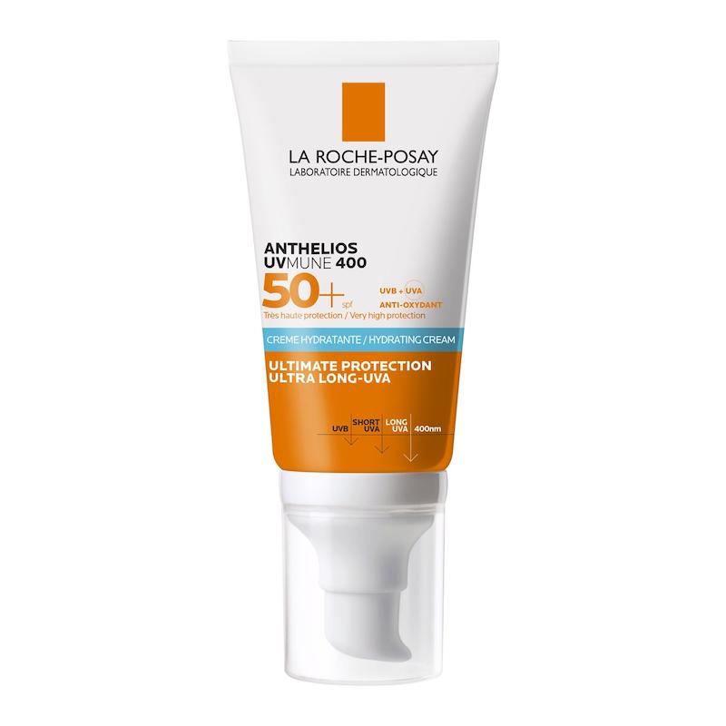 کرم آبرسان ضد آفتاب بی رنگ لاروش پوزای پوست خشک💙| La Roche Posay Anthelios UVMune 400 Hydrating Cream SPF50+ 50ml