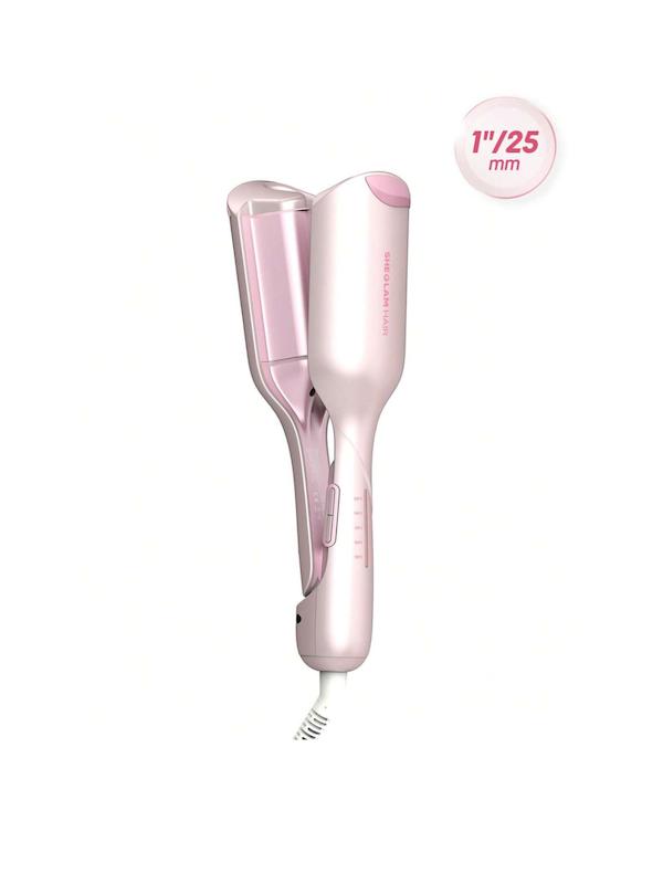 فر ساحلی شیگلم صورتی اورجینال ۲۵ میل🎀| SHEGLAM HAIR Beach Babe Hair Waver-25mm